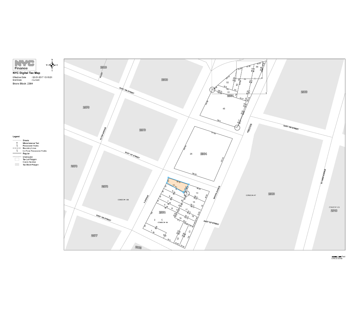 3060 3rd Ave, Bronx, NY à louer Plan cadastral– Image 1 sur 2