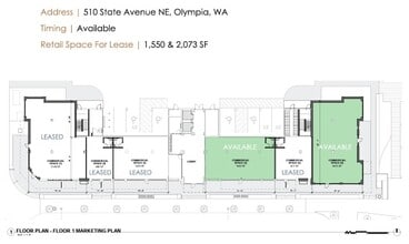 510 State Ave NE, Olympia, WA à louer Plan d’étage– Image 1 sur 1