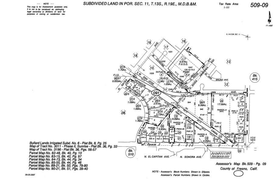 5142 N. Blythe Avenue, Fresno, CA à vendre - Plan cadastral – Image 2 sur 2