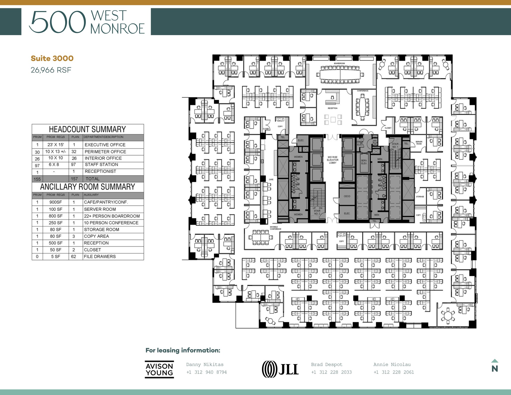 500 West Monroe St, Chicago, IL à louer Plan de site– Image 1 sur 1