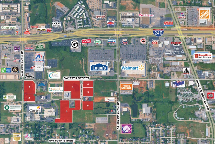 SW 78th St & Walker Ave, Oklahoma City, OK à vendre - Aérien – Image 2 sur 2