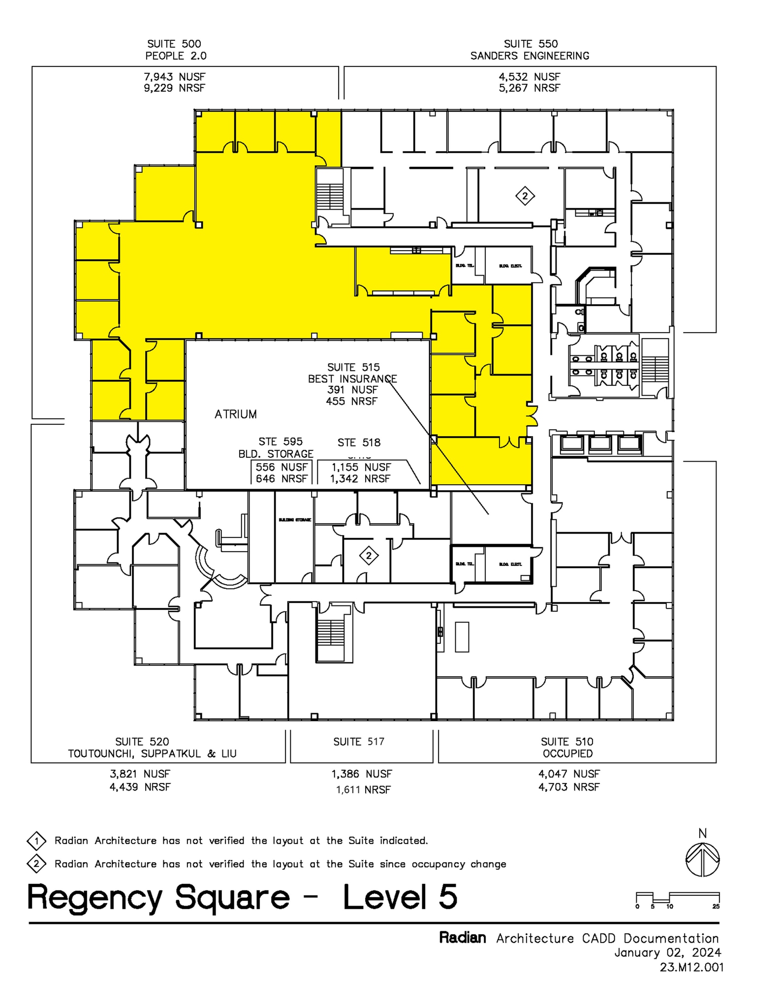 2901 Wilcrest Dr, Houston, TX à louer Plan d’étage– Image 1 sur 1