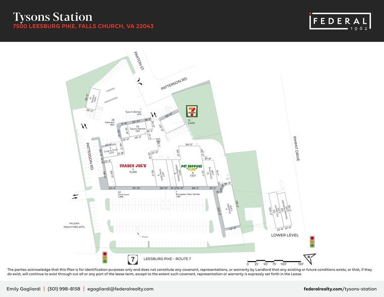 7500-7516 Leesburg Pike, Falls Church, VA à louer - Plan de site – Image 2 sur 4