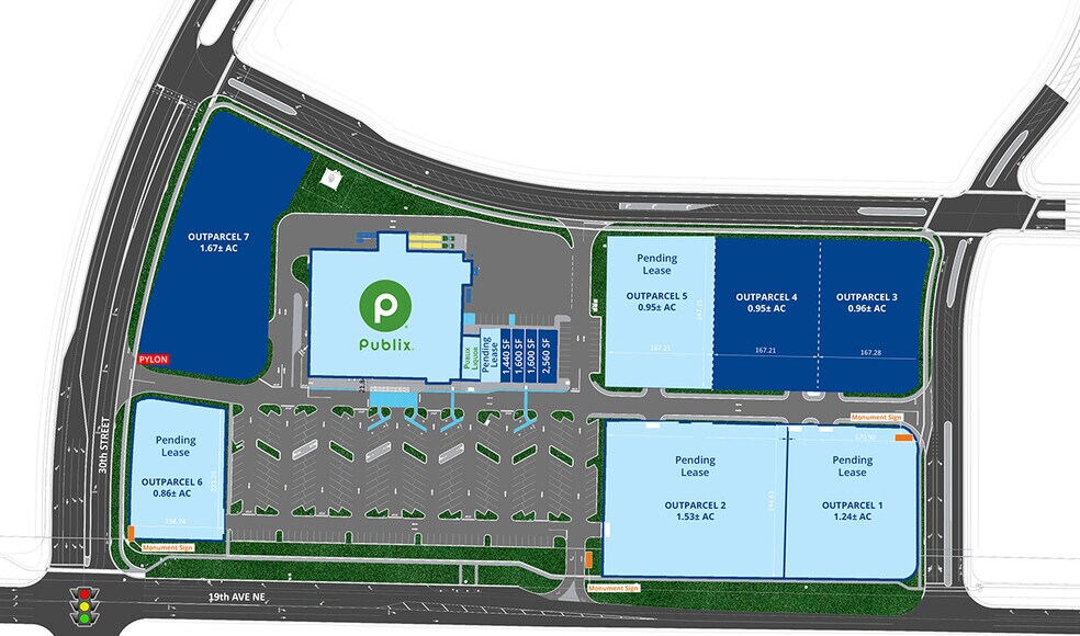 19th Ave NE & 30th Street SE, Ruskin, FL à louer - Plan de site – Image 2 sur 2