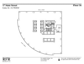 17 State St, New York, NY à louer Plan d’étage– Image 1 sur 3