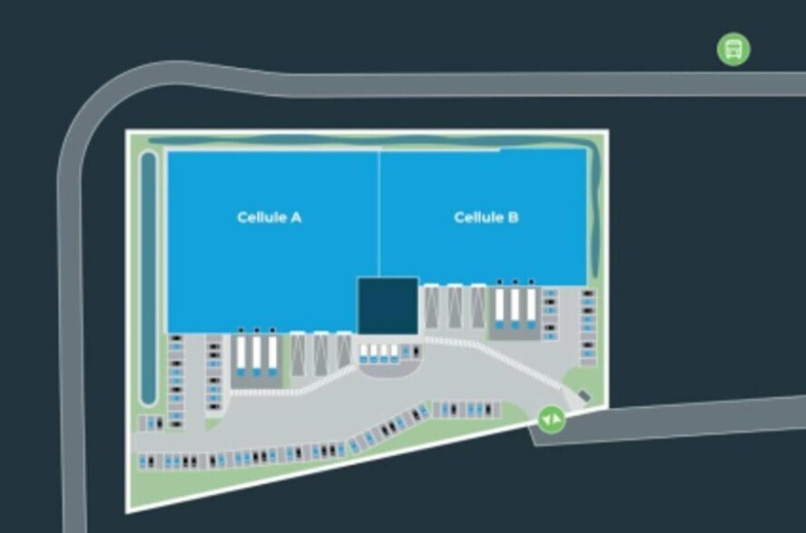 Industriel/Logistique dans Tremblay-en-France à louer - Plan de site – Image 2 sur 2