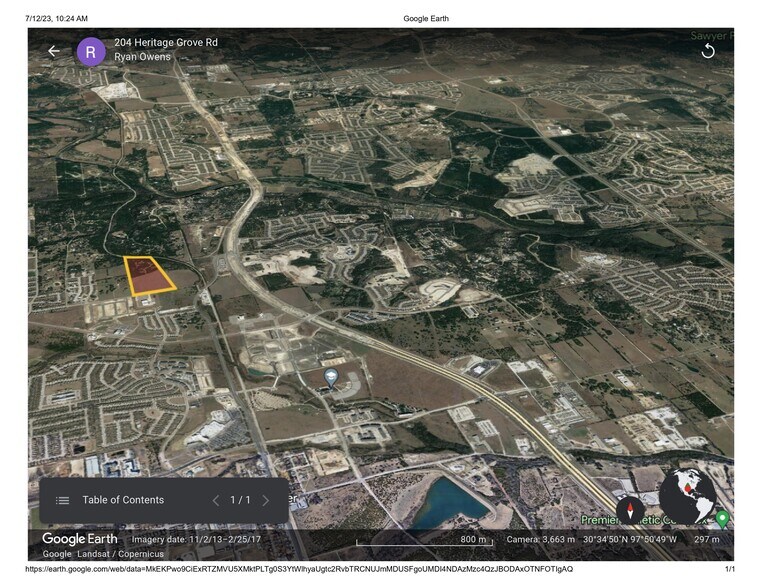 204 Heritage Grove Rd., Leander, TX à vendre - Aérien – Image 2 sur 2