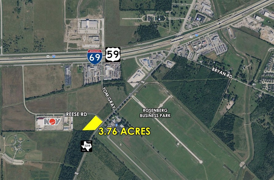 FM 2218 & Reese Rd, Rosenberg, TX à vendre - Photo principale – Image 1 sur 1