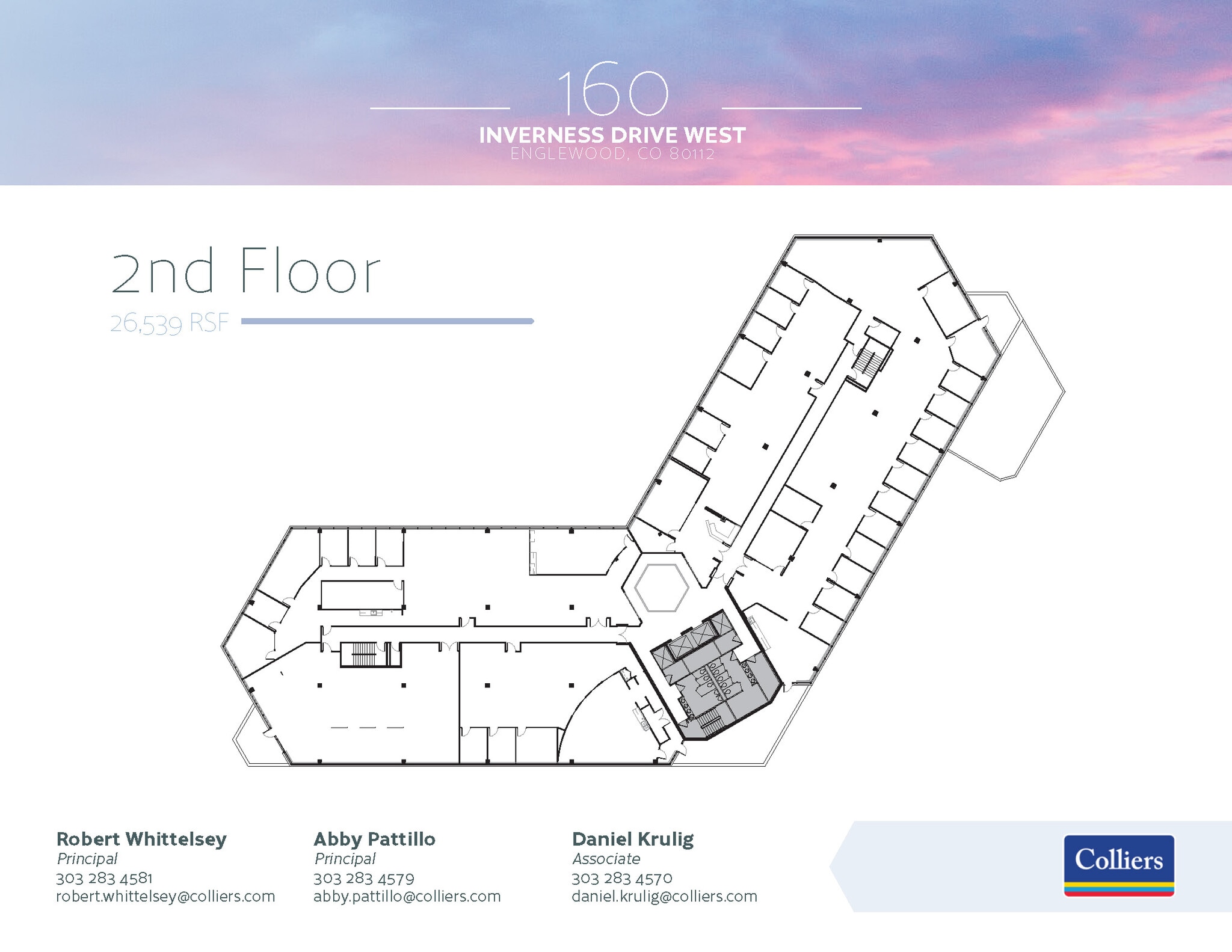 160 Inverness Dr W, Englewood, CO à louer Plan d’étage– Image 1 sur 1