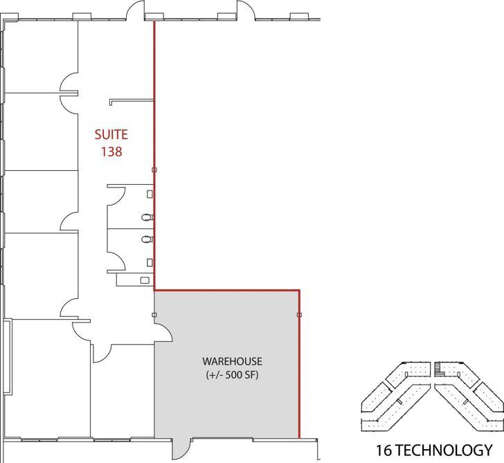 16 Technology Dr, Irvine, CA à louer Plan d’étage– Image 1 sur 1