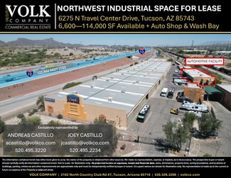 Plus de détails pour 6275 N Travel Center Dr, Tucson, AZ - Industriel/Logistique à louer