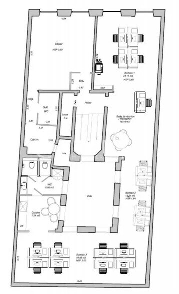 Bureau dans Paris à louer - Plan d’étage – Image 1 sur 1