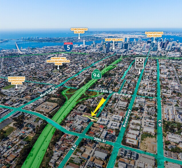 0 E St, San Diego, CA à vendre - Aérien – Image 2 sur 18