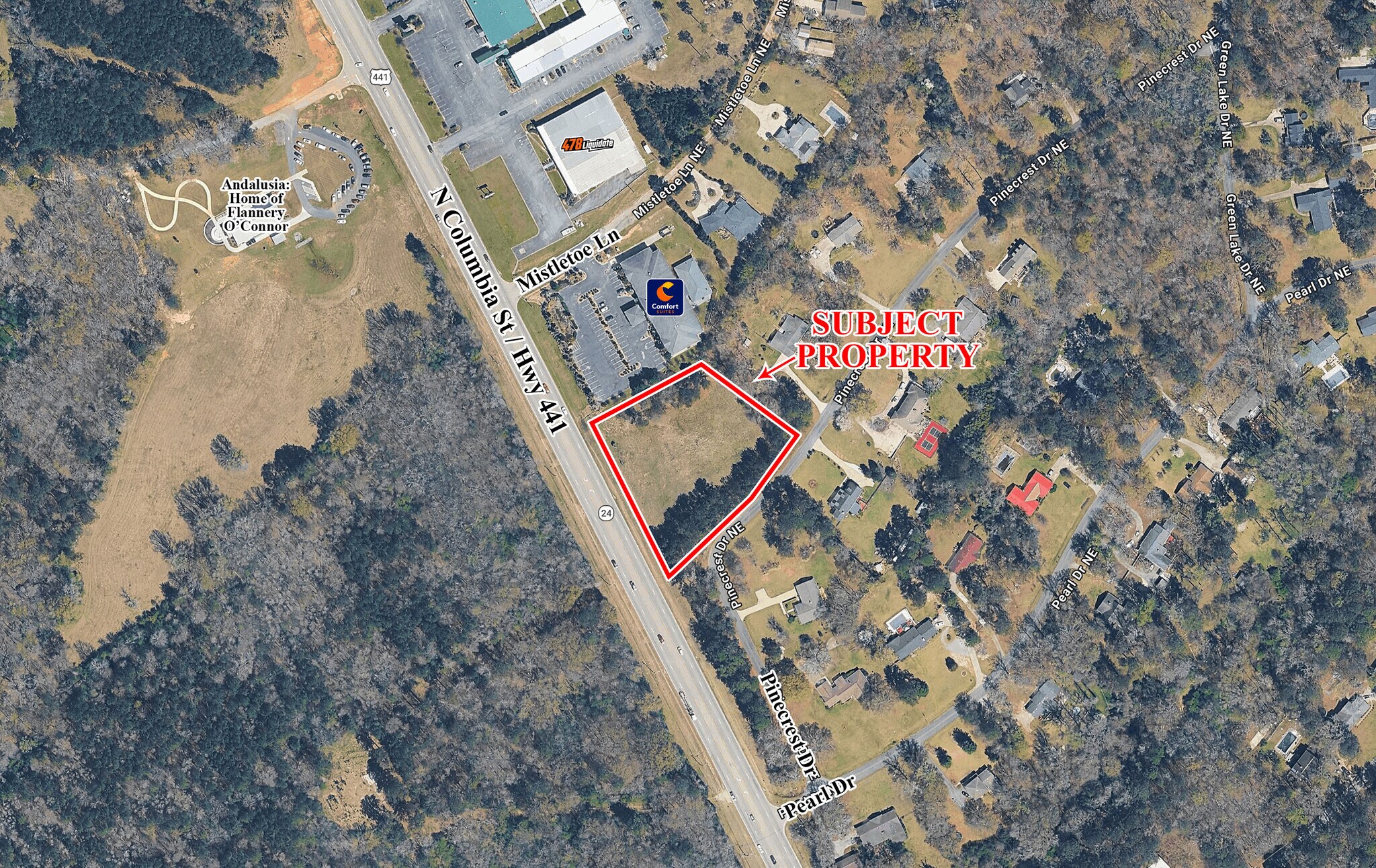 300 Pearl Drive NE Dr, Milledgeville, GA à vendre Aérien– Image 1 sur 3