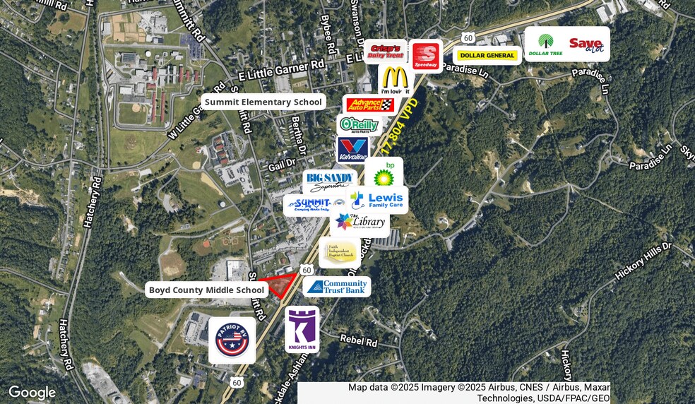 7117 US 60, Ashland, KY à vendre - Aérien – Image 2 sur 3