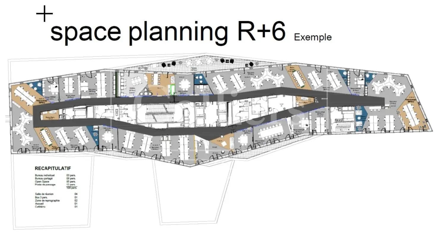 126 Boulevard Macdonald, Paris à louer Plan d’étage– Image 1 sur 5