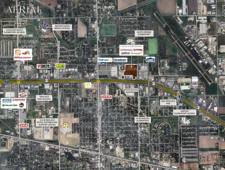 715-815 E Expressway 83, Weslaco, TX à louer - Aérien – Image 3 sur 10