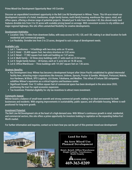 1501 Belt Line Rd, Wilmer, TX à vendre - Photo principale – Image 1 sur 6