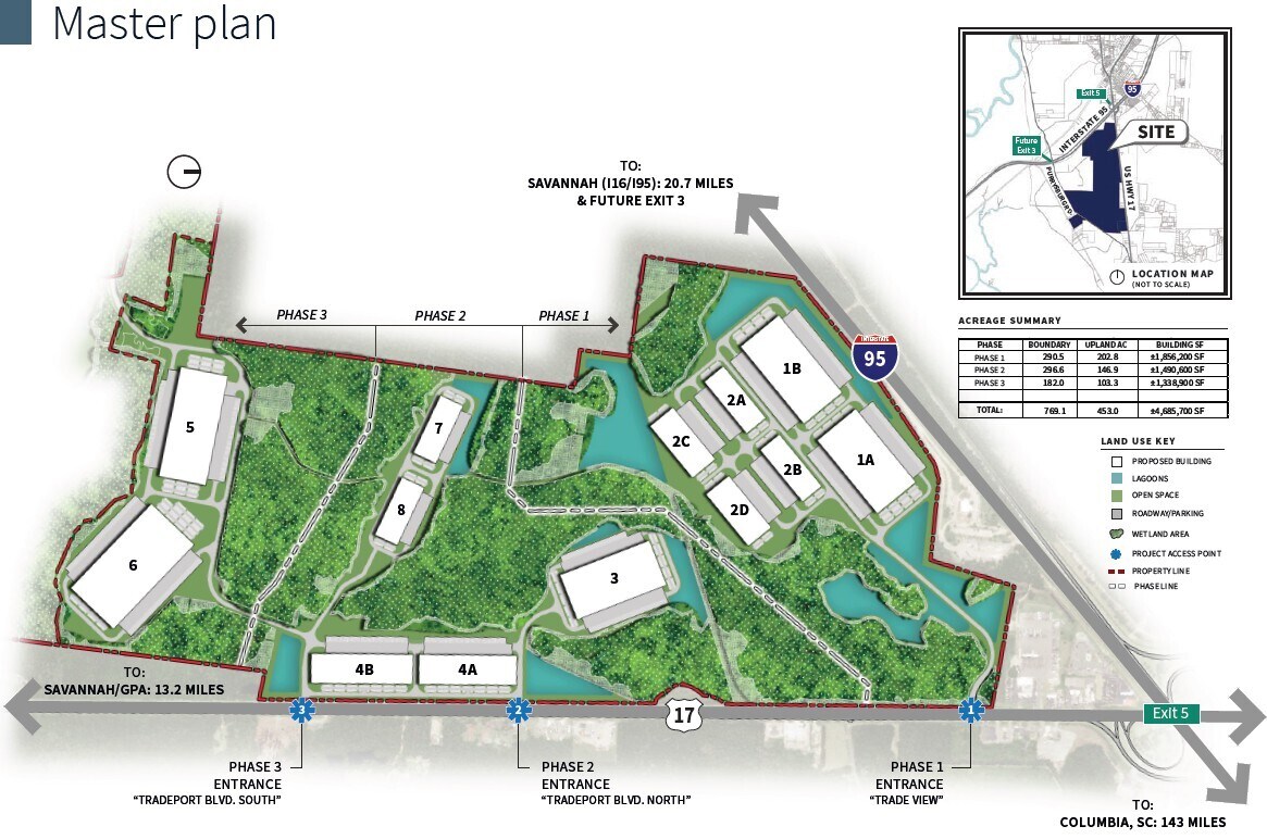 Unnamed Rd, Hardeeville, SC à louer Plan de site– Image 1 sur 2