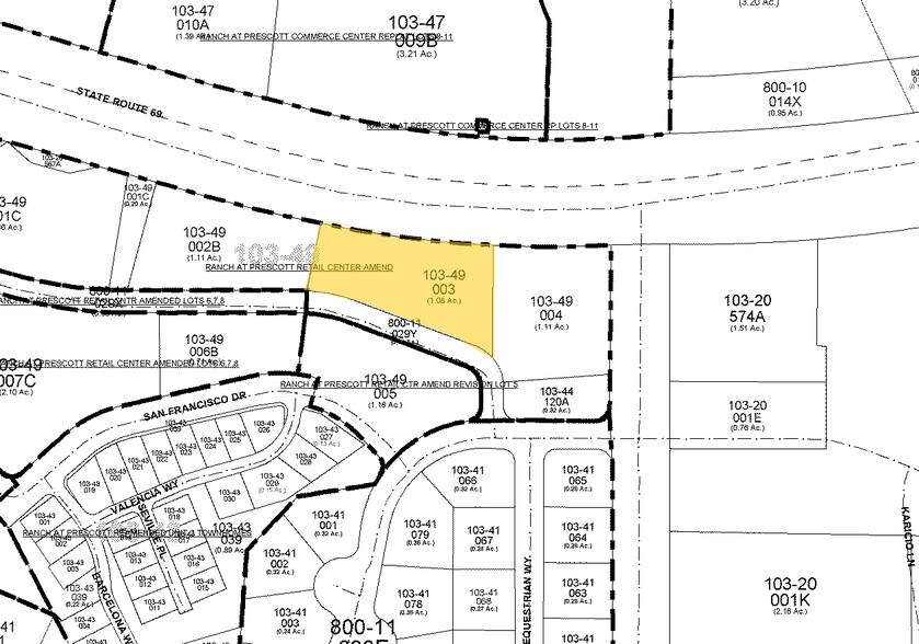 3600 Ranch Dr, Prescott, AZ à vendre - Plan cadastral – Image 2 sur 24