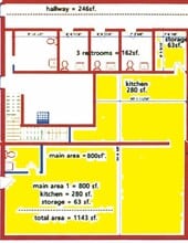 7533-7539 Monterey St, Gilroy, CA à louer Plan d’étage– Image 1 sur 1