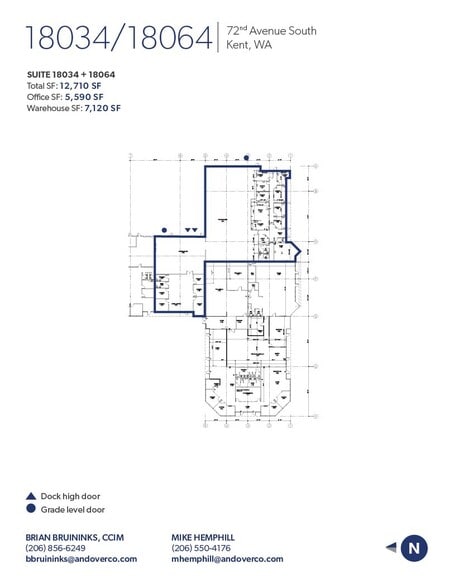 18026 72nd Ave S, Kent, WA à louer - Plan d’étage – Image 2 sur 3