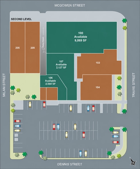 2600 Travis St, Houston, TX à louer - Plan de site – Image 2 sur 10