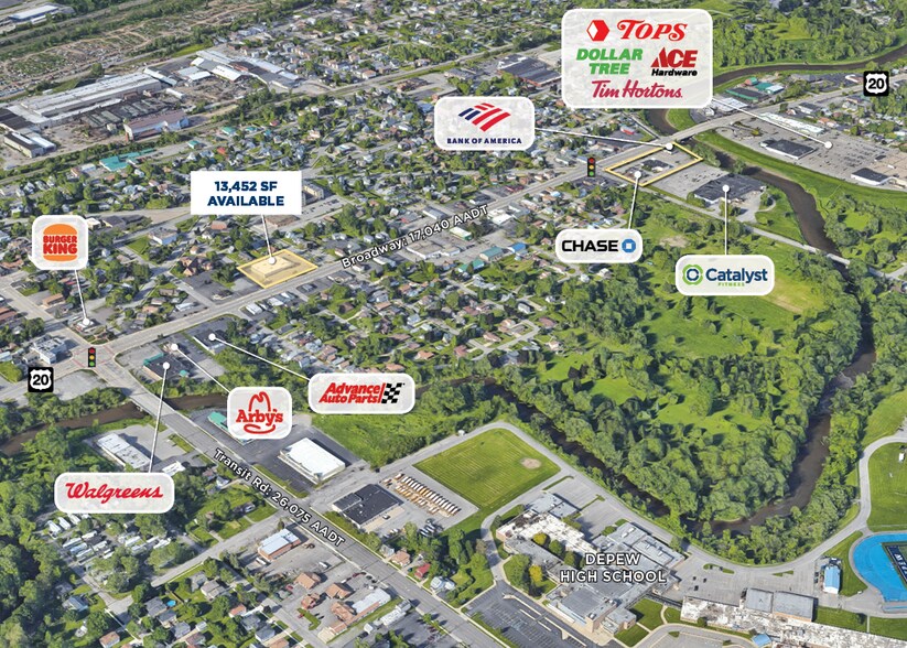 4900 Broadway, Depew, NY à louer - Aérien – Image 2 sur 2