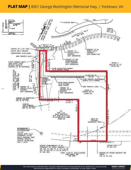 Route 17 & Fort Eustis Blvd, Yorktown, VA à vendre - Plan cadastral – Image 1 sur 2