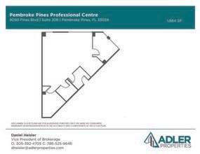 9050 Pines Blvd, Pembroke Pines, FL à louer Plan d’étage– Image 1 sur 1