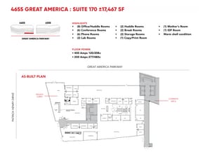 4655 Great America Pky, Santa Clara, CA à louer Plan d’étage– Image 1 sur 1