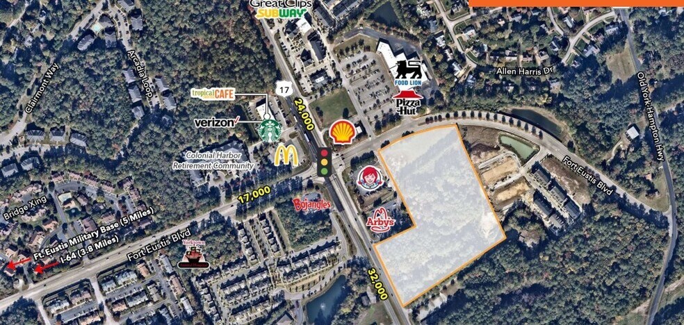 Route 17 & Fort Eustis Blvd, Yorktown, VA à louer - Photo de l’immeuble – Image 1 sur 1
