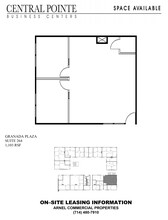 17291 Irvine Blvd, Tustin, CA à louer Plan d’étage– Image 1 sur 1