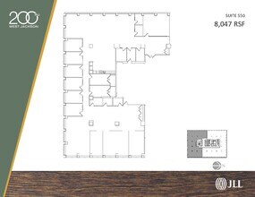 200 W Jackson Blvd, Chicago, IL à louer Plan d’étage– Image 2 sur 2