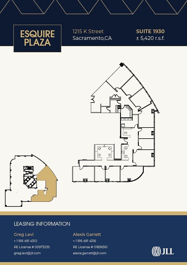 1213-1215 K St, Sacramento, CA à louer Plan d’étage– Image 1 sur 1