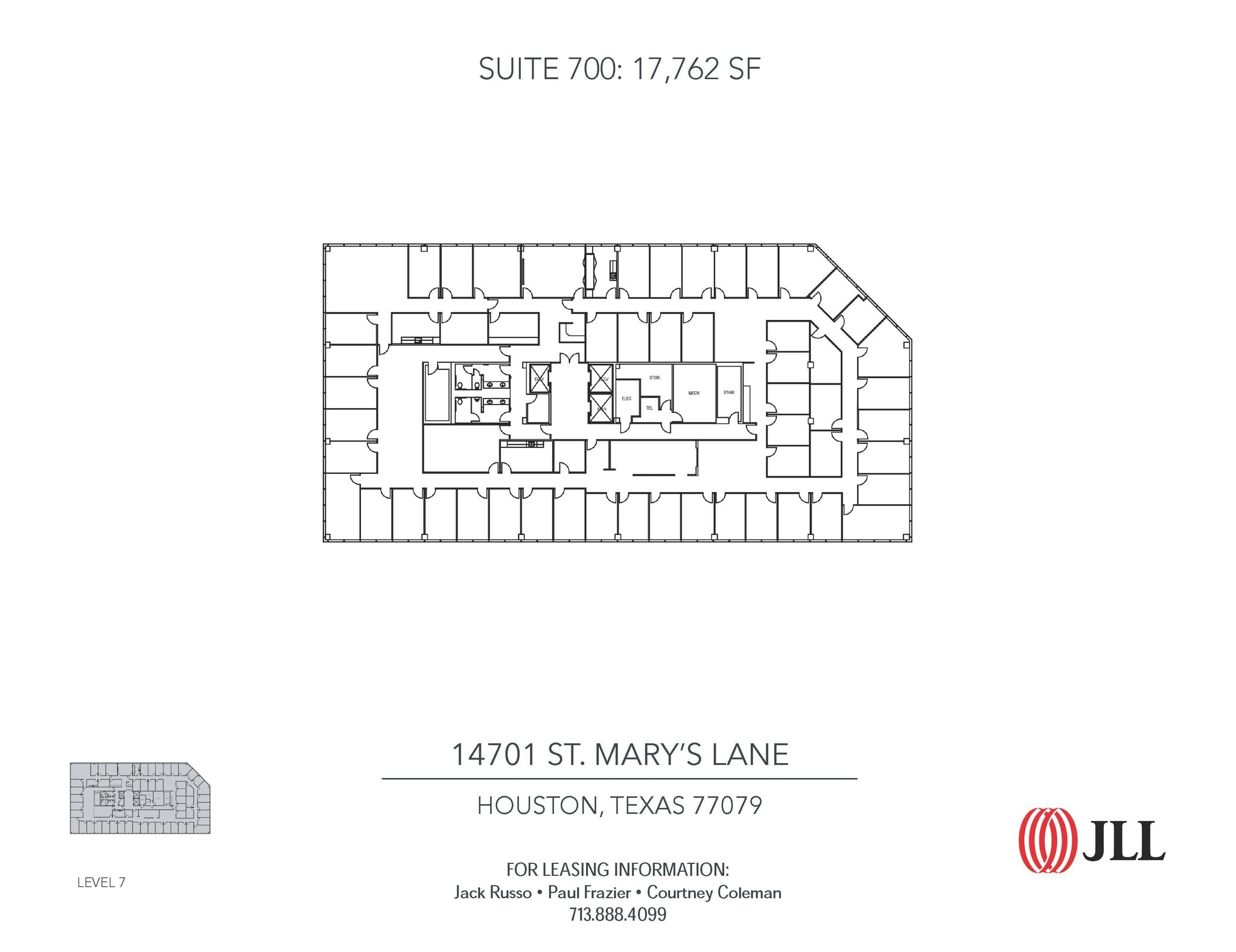 14701 St. Marys Ln, Houston, TX à louer Plan d’étage– Image 1 sur 1