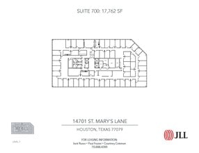 14701 St. Marys Ln, Houston, TX à louer Plan d’étage– Image 1 sur 1