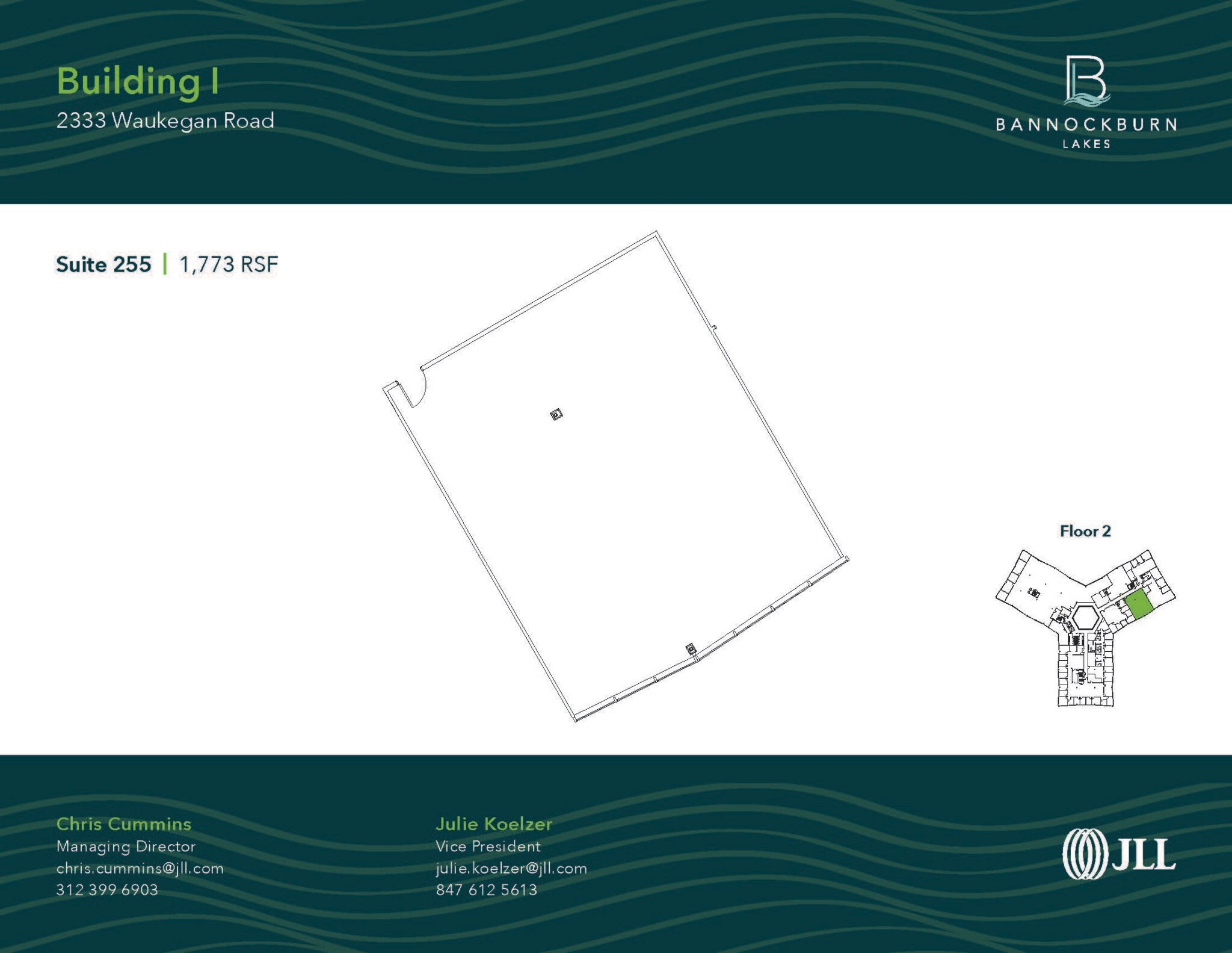 2333 Waukegan Rd, Bannockburn, IL à louer Plan d’étage– Image 1 sur 1