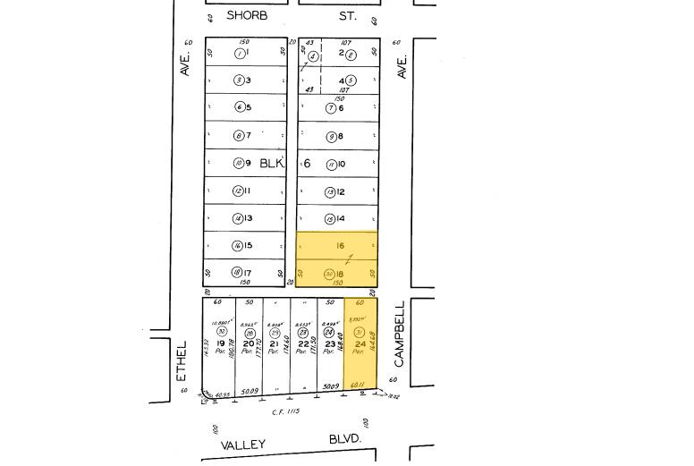 1801 W Valley Blvd, Alhambra, CA à louer - Plan cadastral – Image 3 sur 6