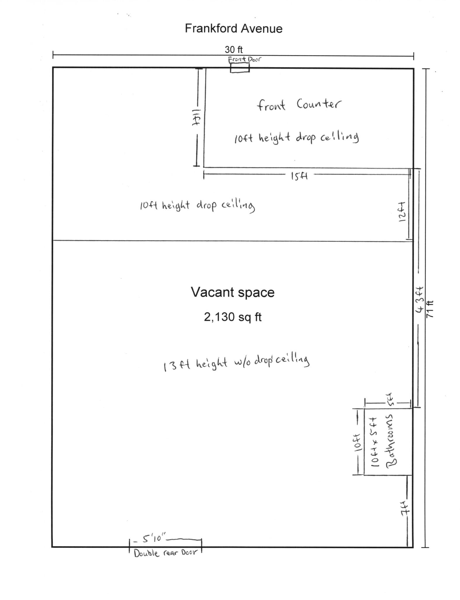 8799 Frankford Ave, Philadelphia, PA à louer Plan de site– Image 1 sur 5