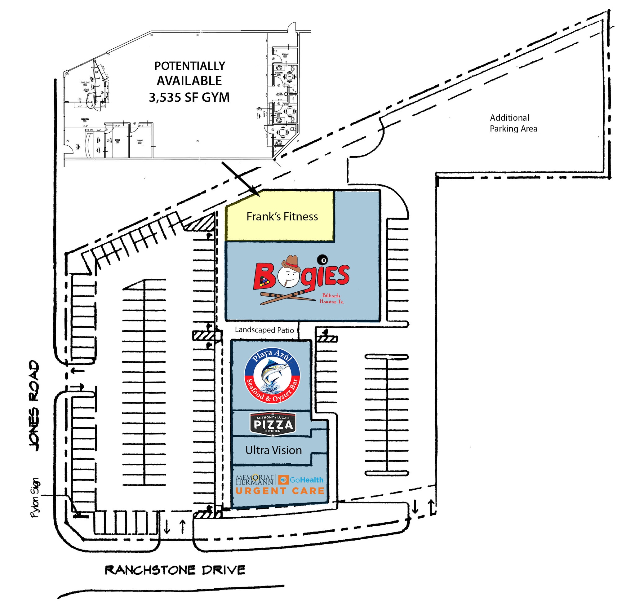 9606-9638 Jones Rd, Houston, TX à louer Plan de site– Image 1 sur 1