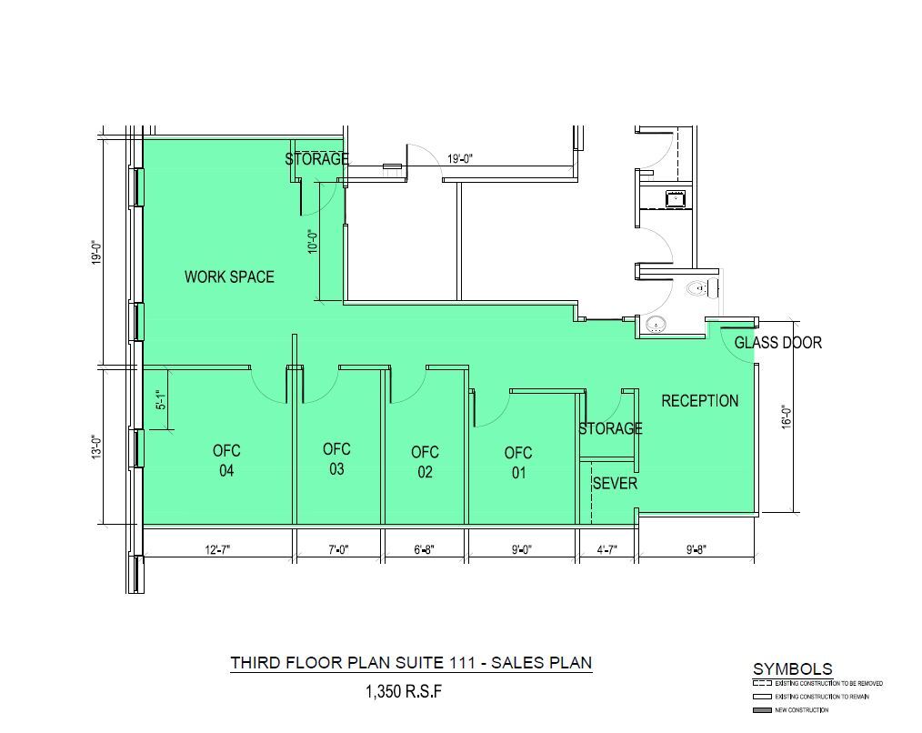 21 West Rd, Towson, MD à louer Plan d’étage– Image 1 sur 2