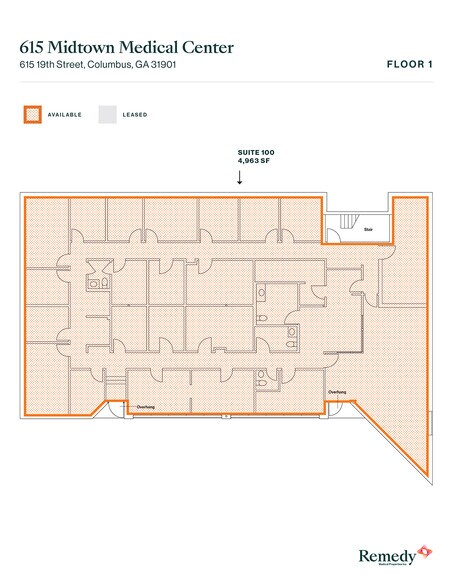 615 19th St, Columbus, GA à louer - Plan d’étage – Image 3 sur 4