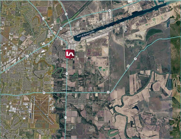 1850 N Indiana Ave, Brownsville, TX à louer - Aérien – Image 2 sur 2
