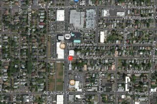 5118-5132 NE Martin Luther King Jr Blvd, Portland, OR - Vue aérienne vue de carte