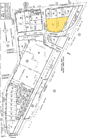46 S Central Ave, Campbell, CA 95008, Campbell, CA à louer - Plan cadastral – Image 2 sur 16