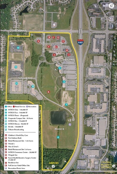 6510 Telecom Dr, Indianapolis, IN à louer - Aérien – Image 2 sur 11