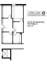 422 N Northwest Hwy, Park Ridge, IL à louer Plan d’étage– Image 1 sur 1