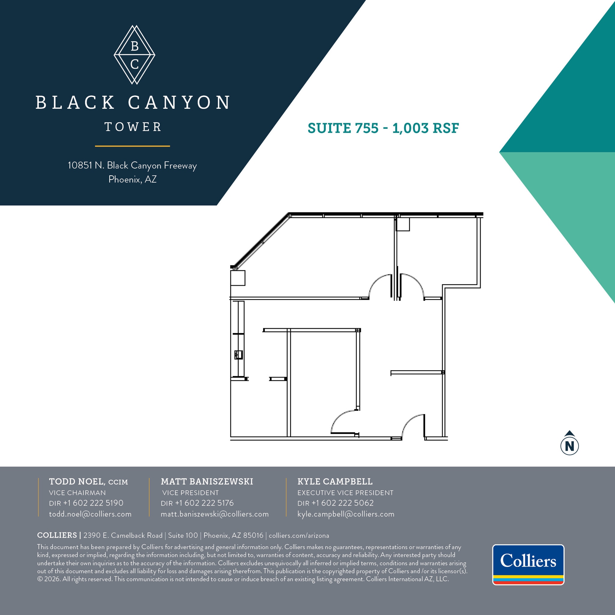 10851 N Black Canyon Hwy, Phoenix, AZ à louer Plan d’étage– Image 1 sur 1