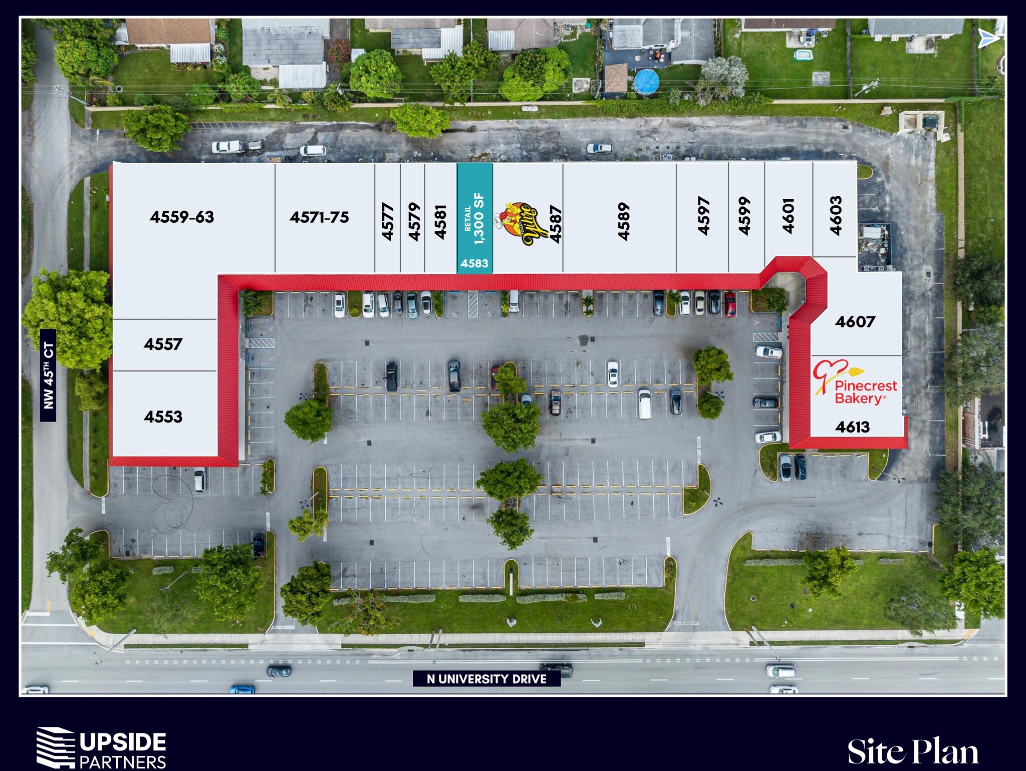 4553-4613 N University Dr, Lauderhill, FL à louer Plan de site– Image 1 sur 1